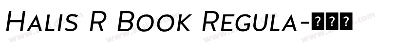 Halis R Book Regula字体转换